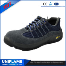 Zapatos de seguridad protésicos de piel de ante azul Ufa103